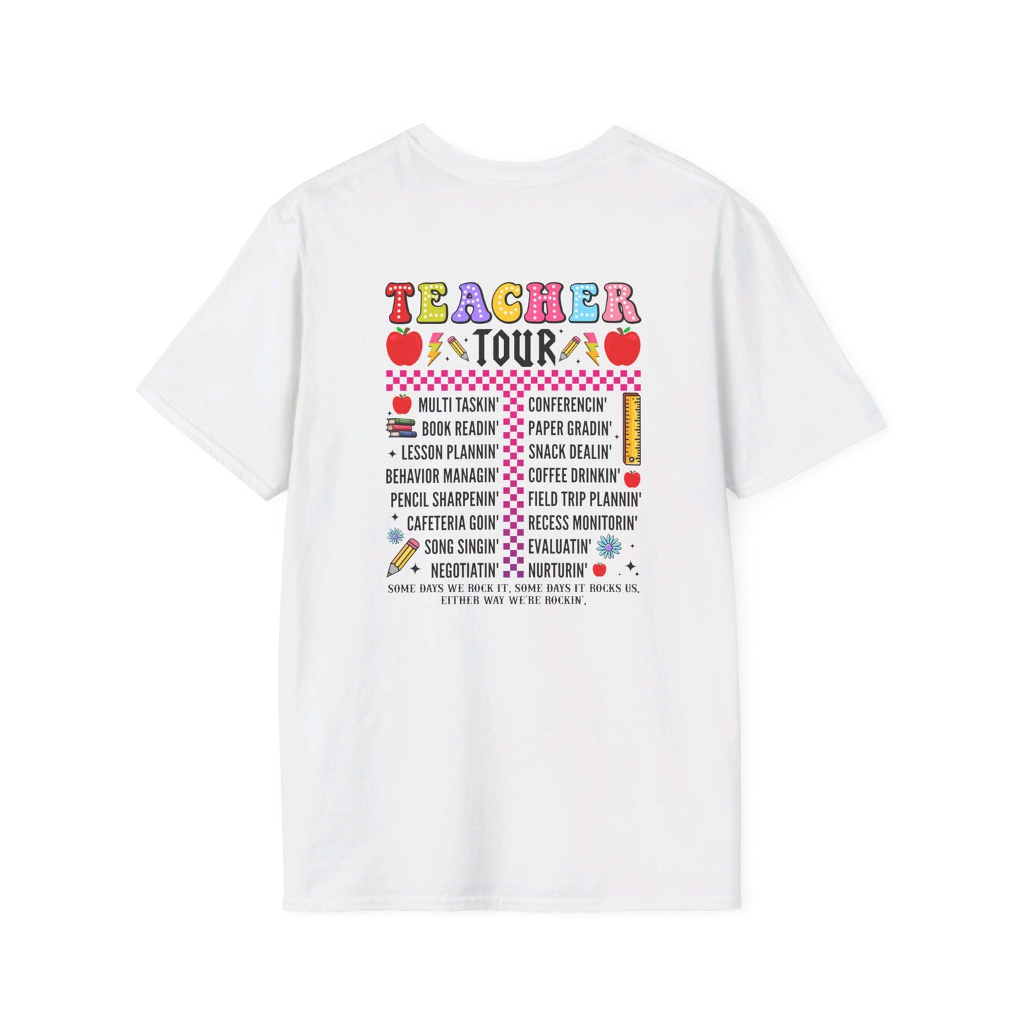 ABCD Rock Teacher T-Shirt