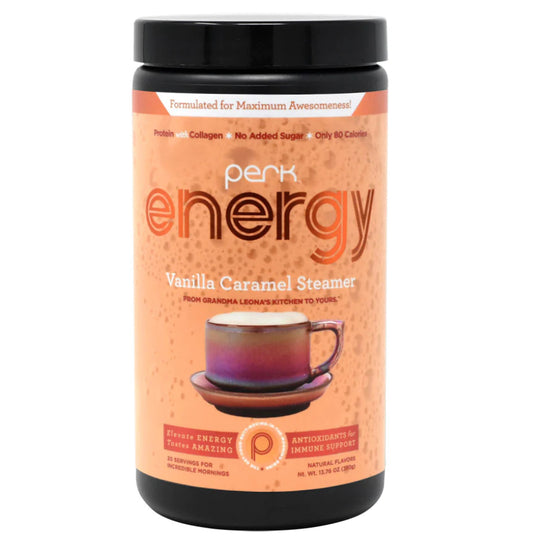 Perk Energy Vanilla Caramel Steamer