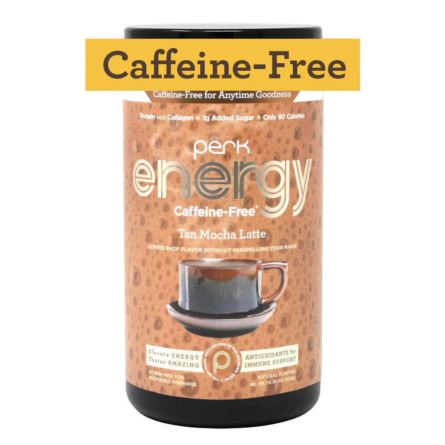 Perk Energy Tan Mocha Latte CAFFIENE FREE