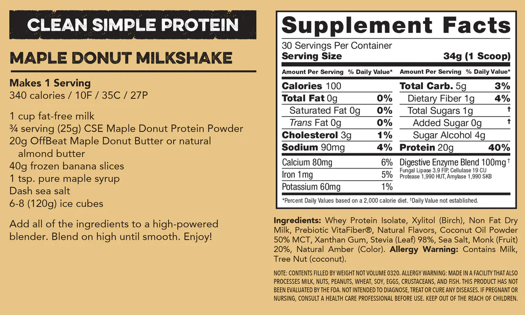 Maple Donut Protein Powder