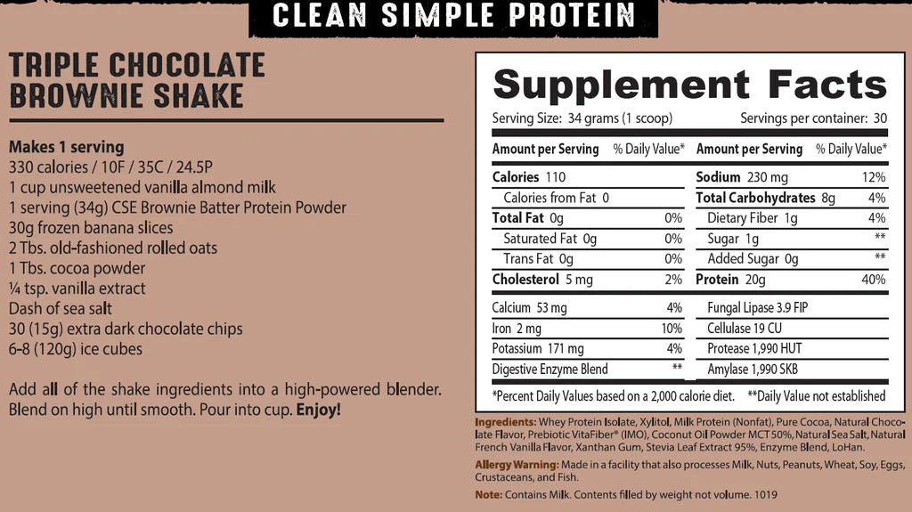 Brownie Batter Protein Powder